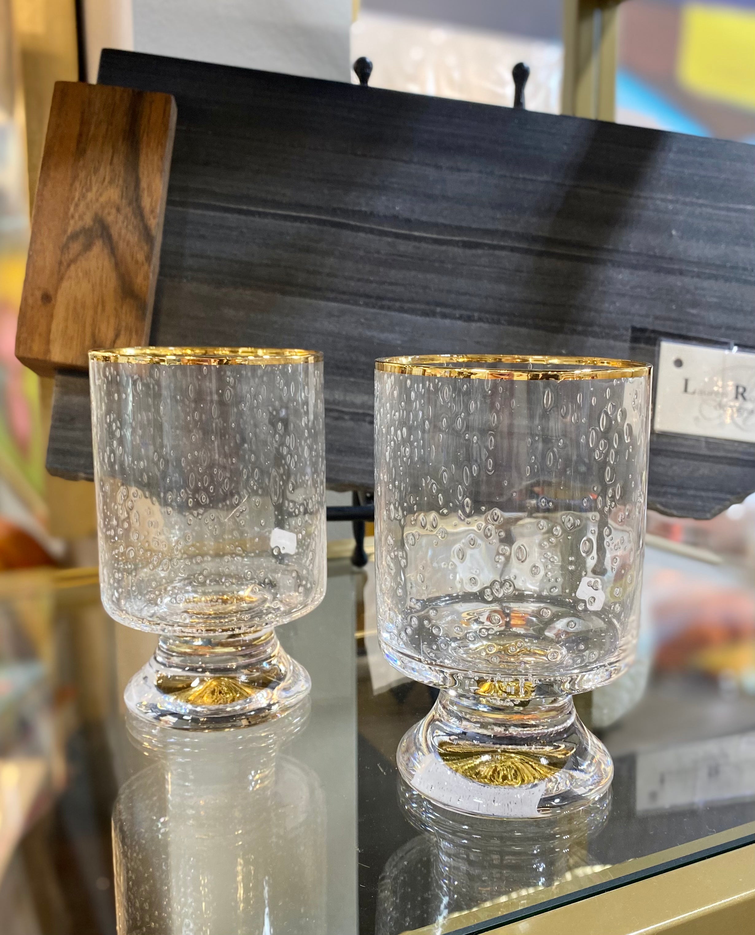 Gold Rim Cocktail Glass