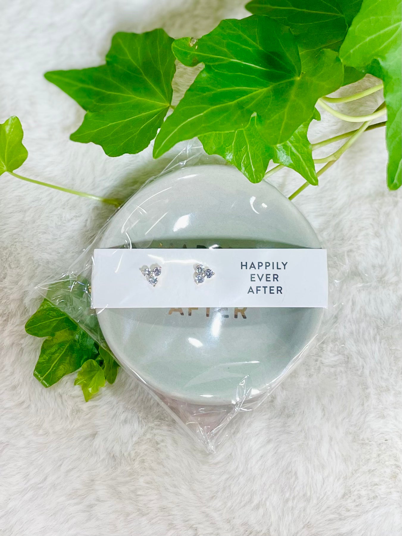 Happily Ever After Jewelry Dish + Earrings