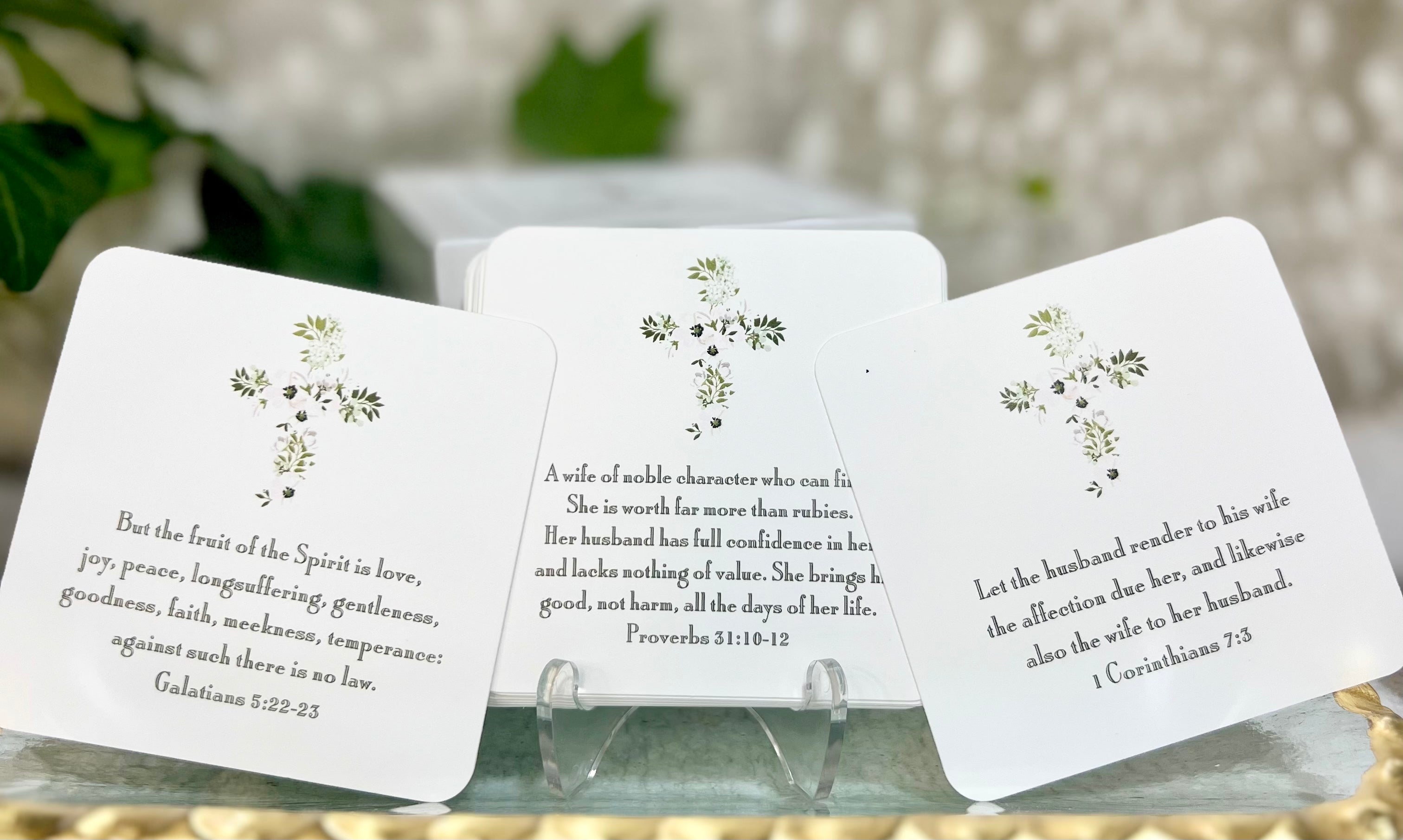 Marriage scripture cards