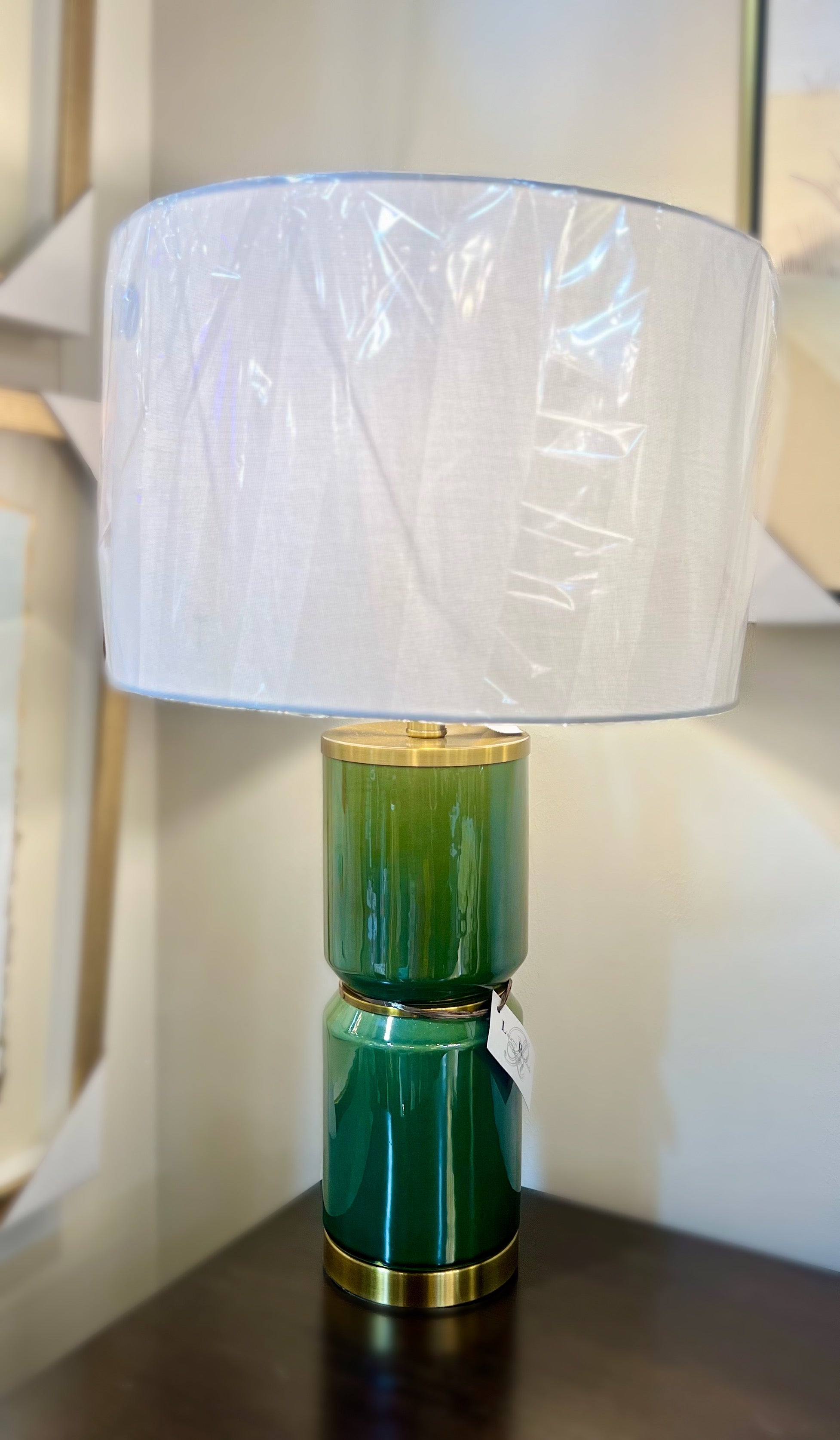 Green and Gold Table Lamp