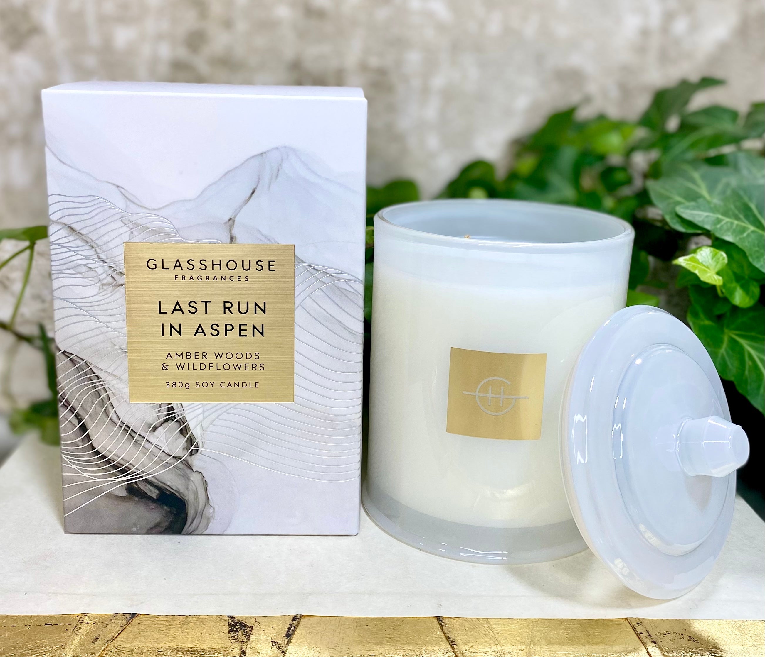 Glasshouse “Last Run in Aspen” candle 13.4 oz