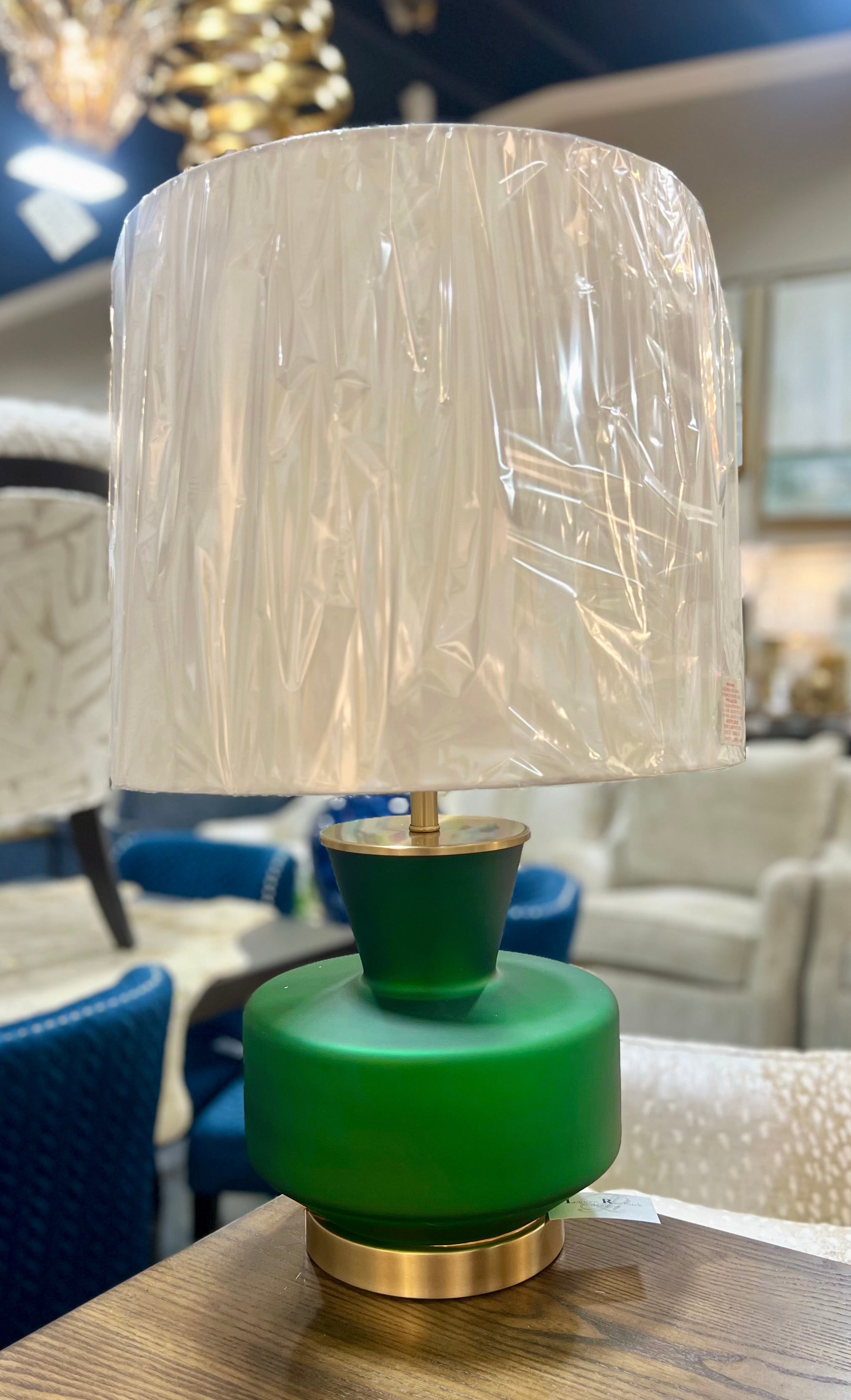 Green and Gold Table Lamp