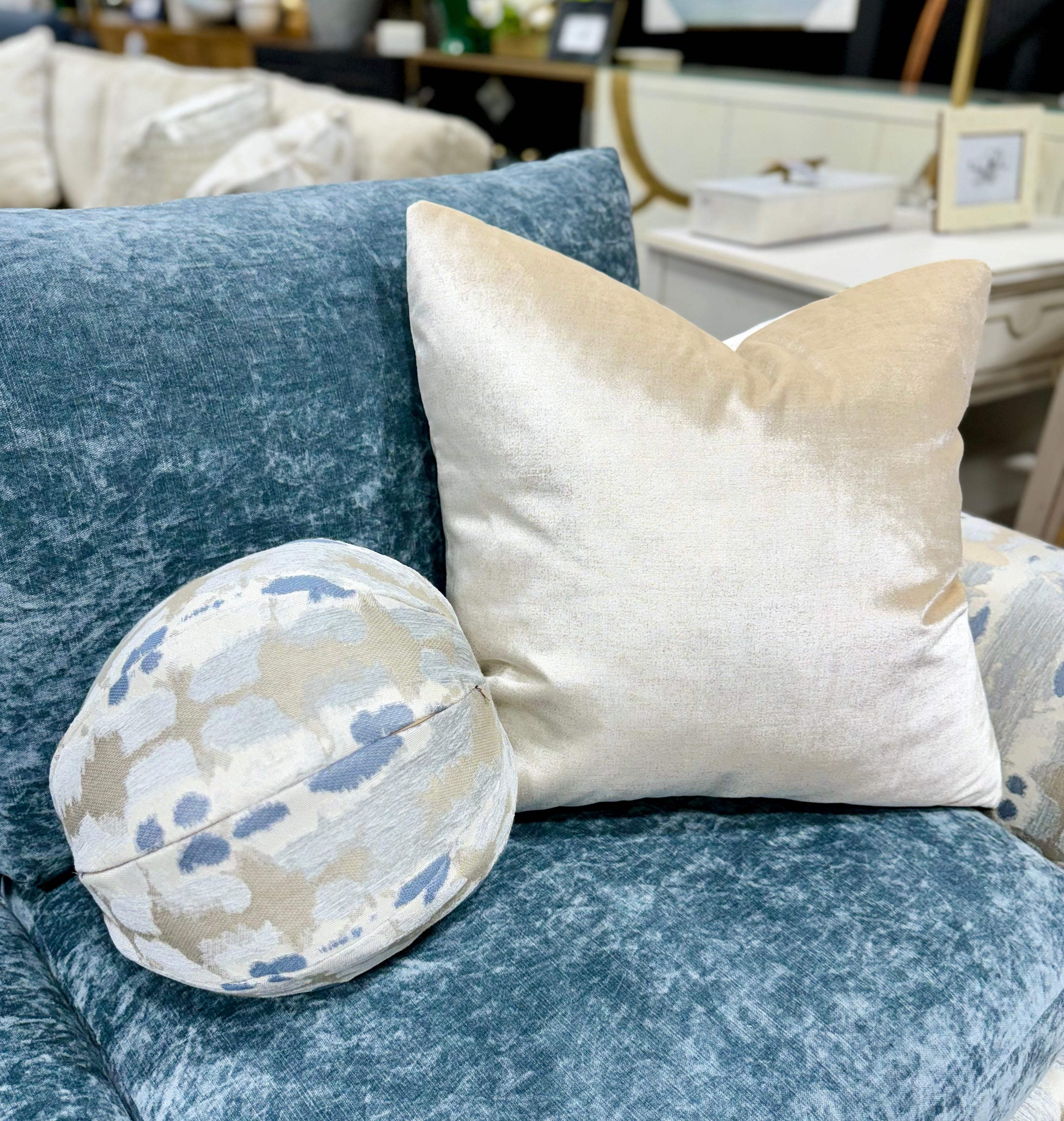 Massoud Blue Sofa