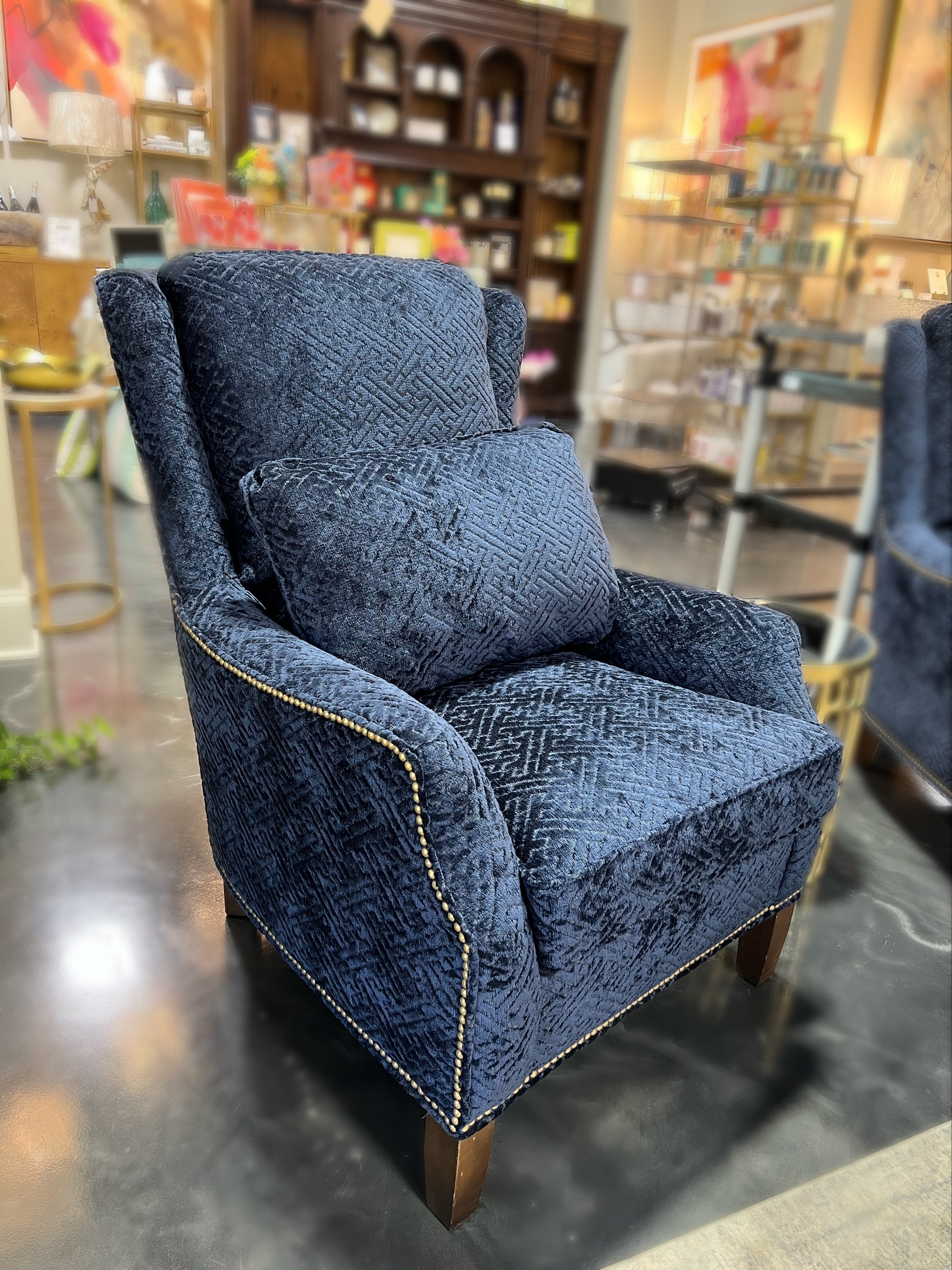 King Hickory Blue Arm Chair