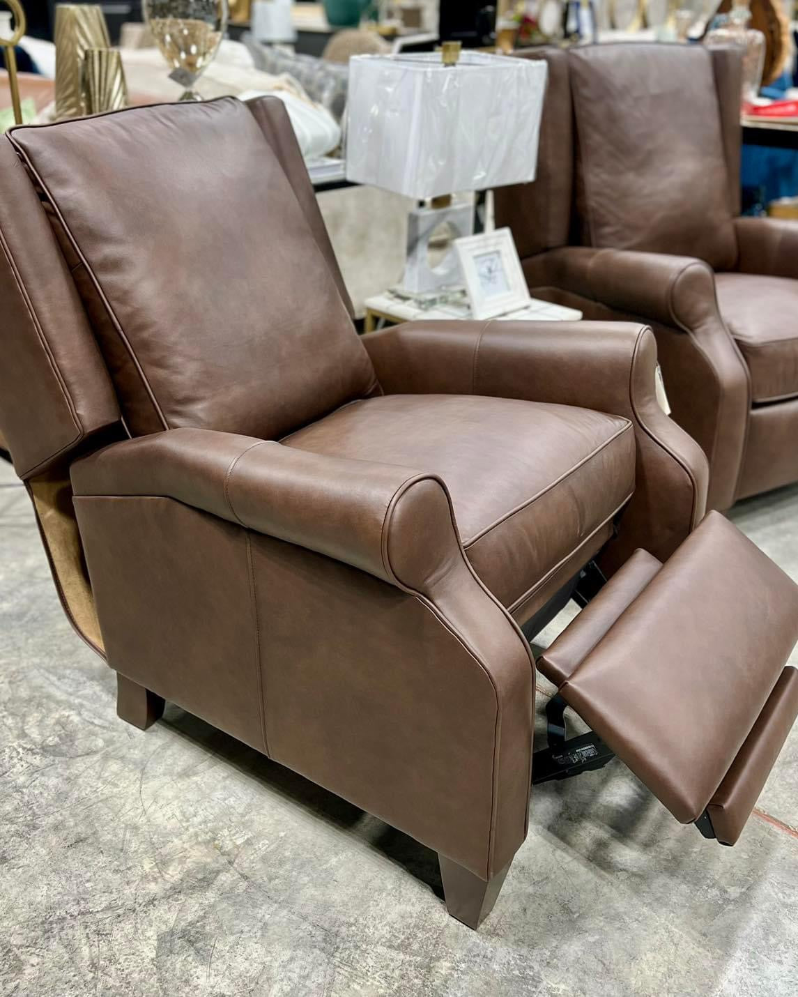 King Hickory Brown Leather Recliner