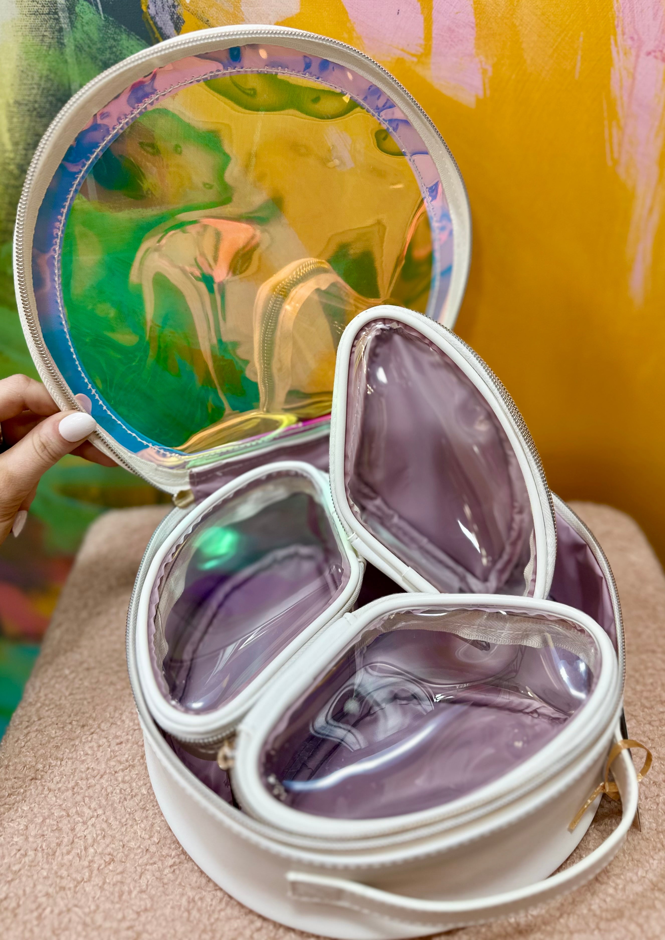 Iridescent Travel Bag Trio