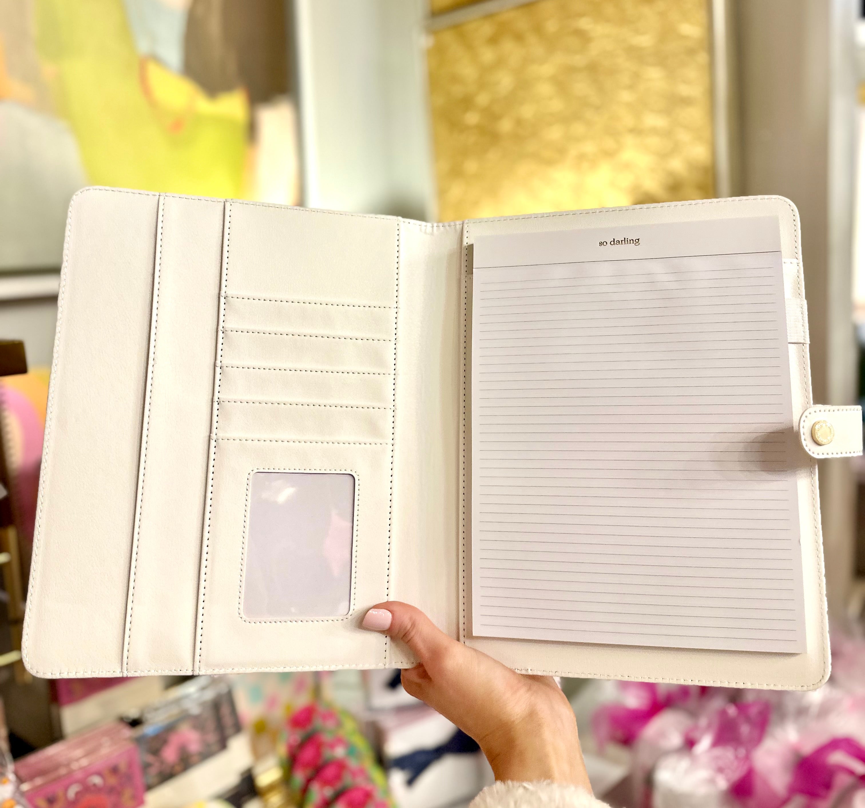 Gold and White Folio