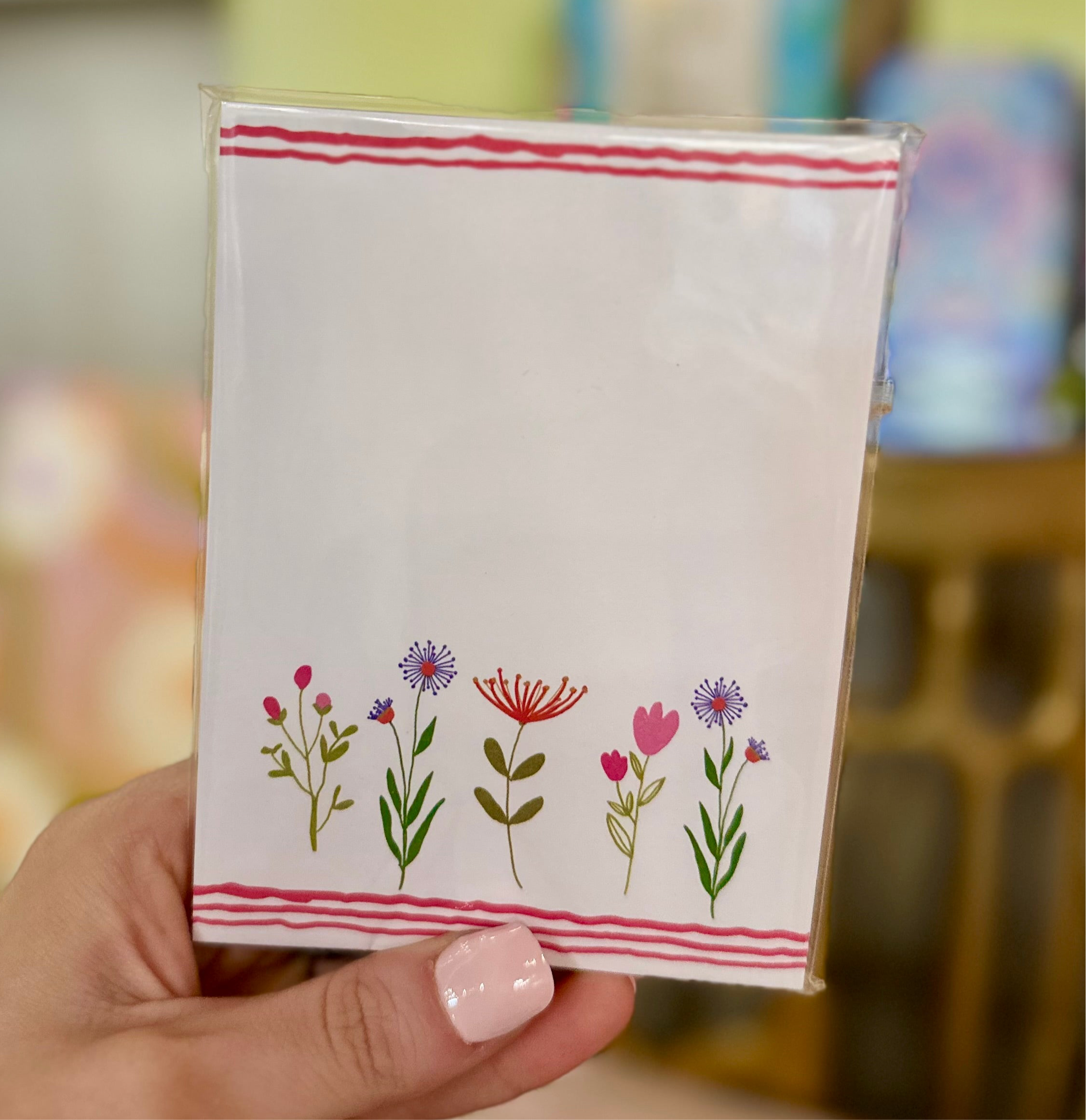 Floral notepad