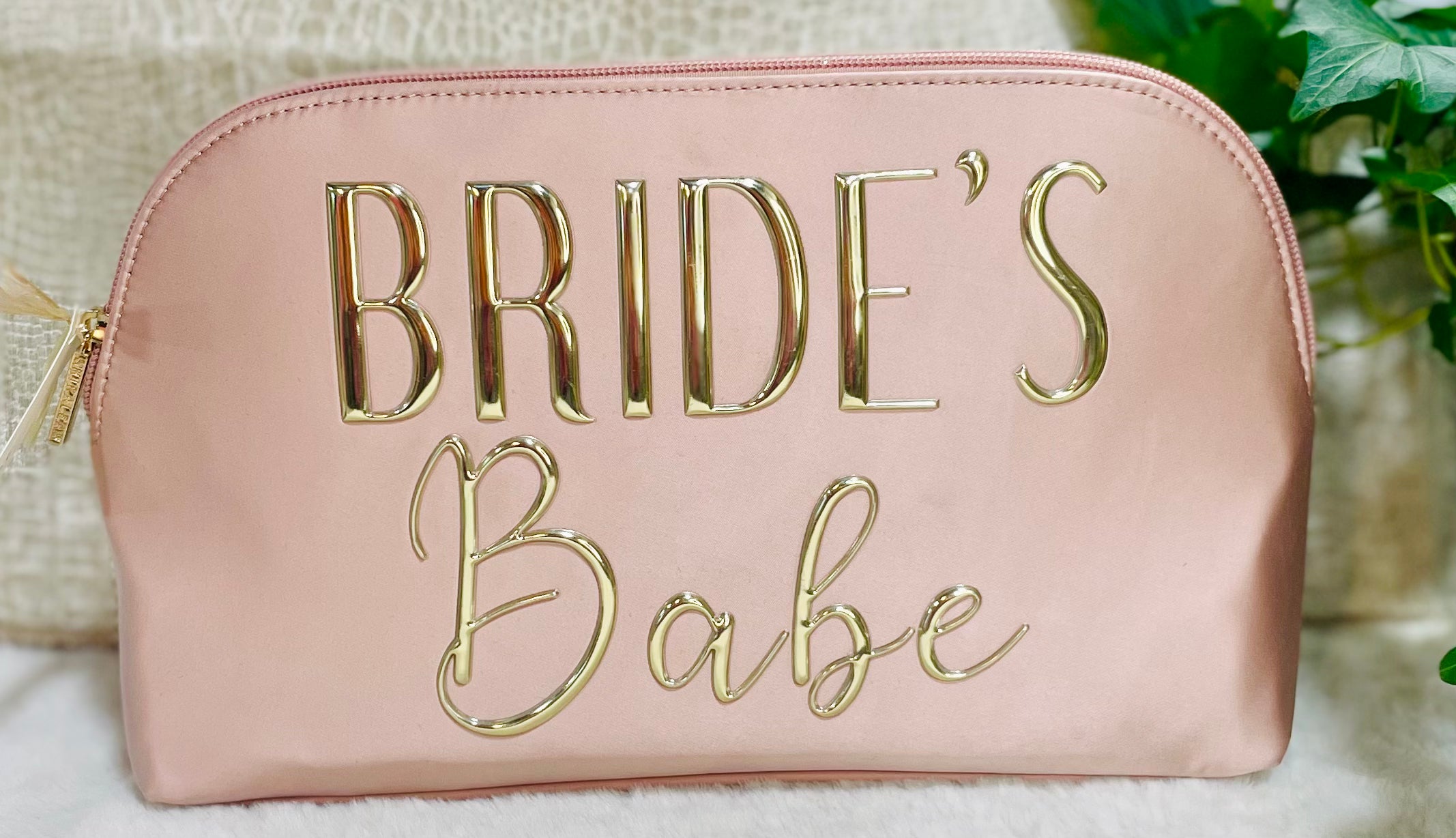 Bride’s Babe Satin Cosmetic Bag