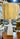 Gold and White Table Lamp with Gold Shade