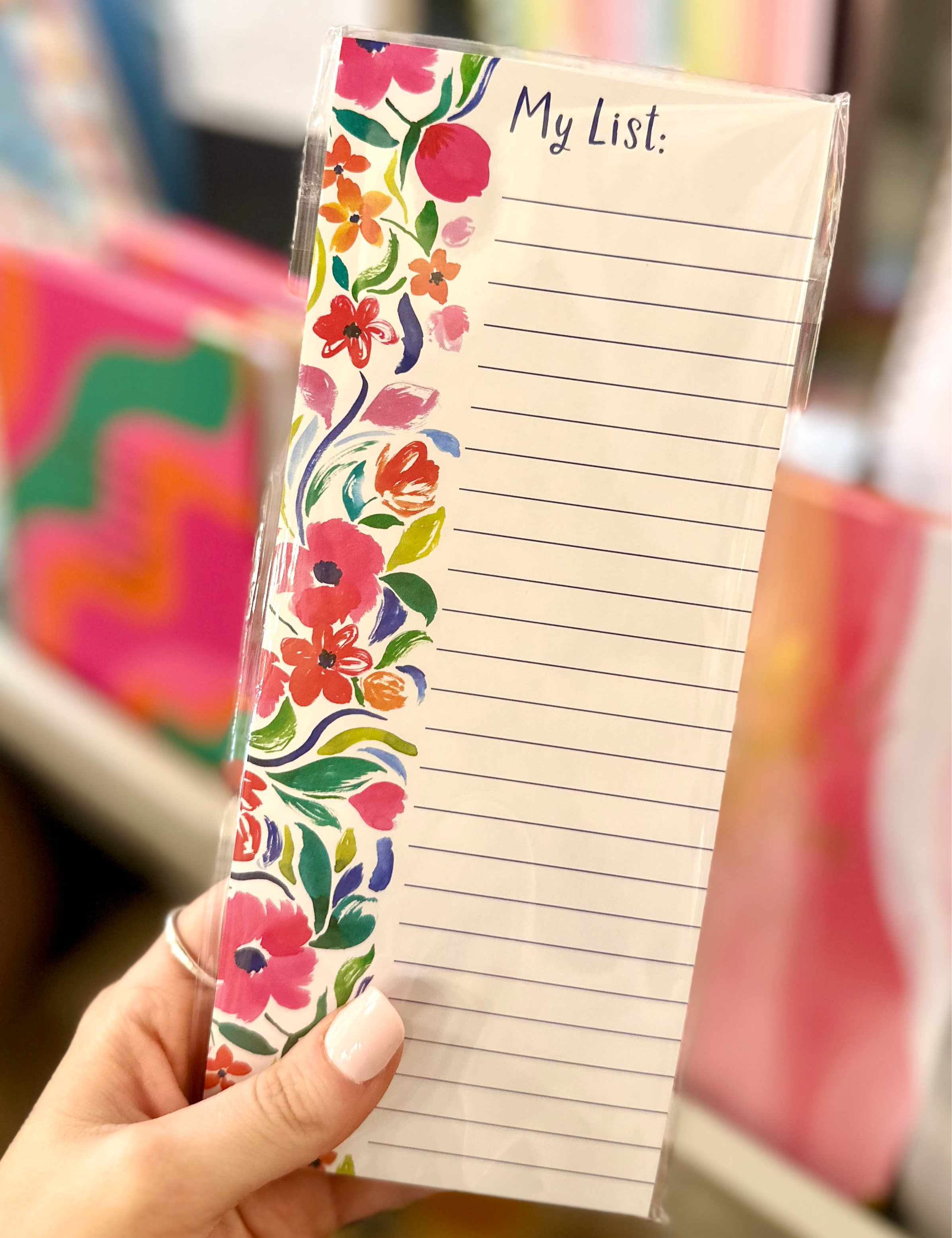 Floral Magnetic Notepad