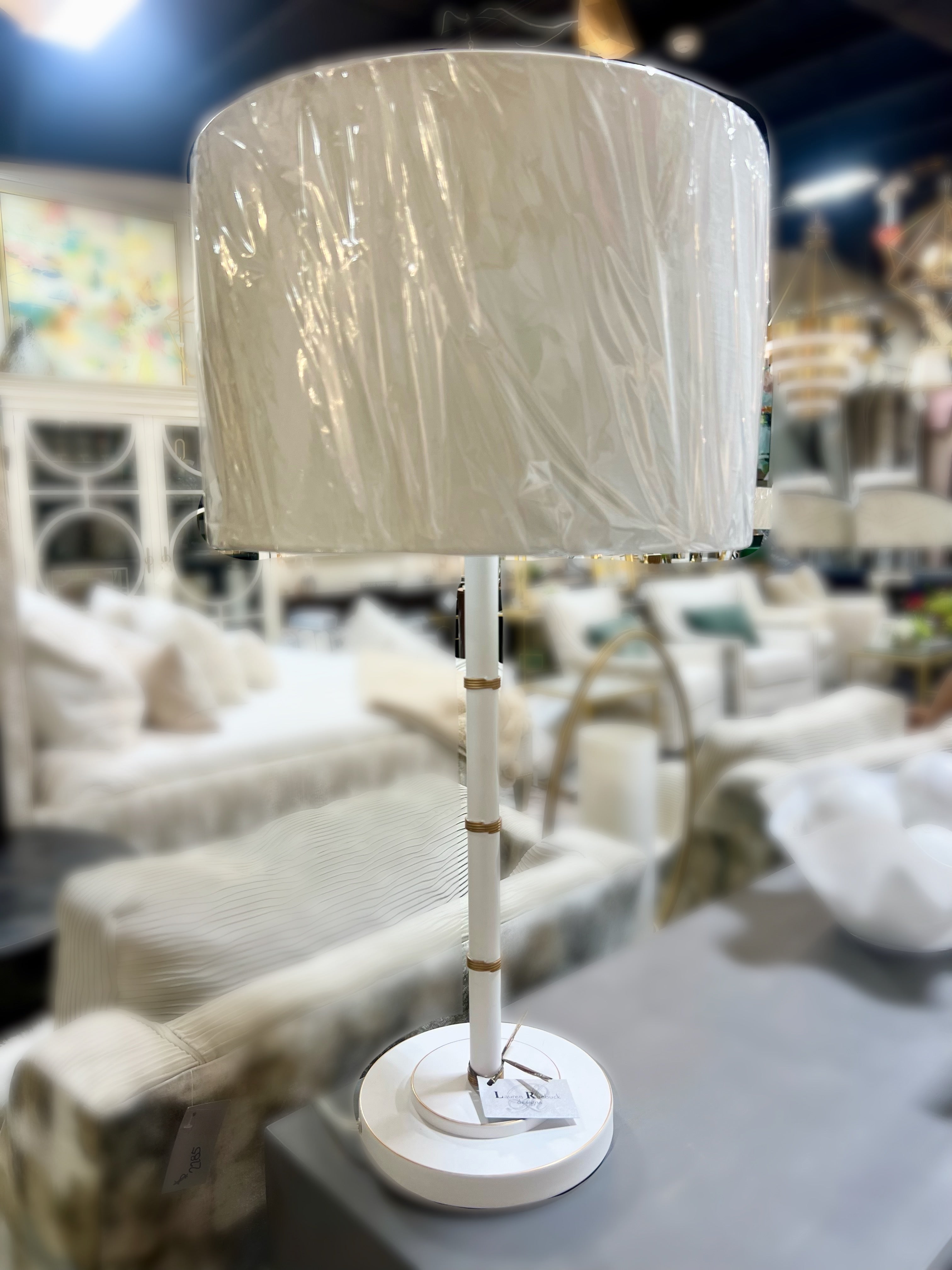 White and Gold Table Lamp