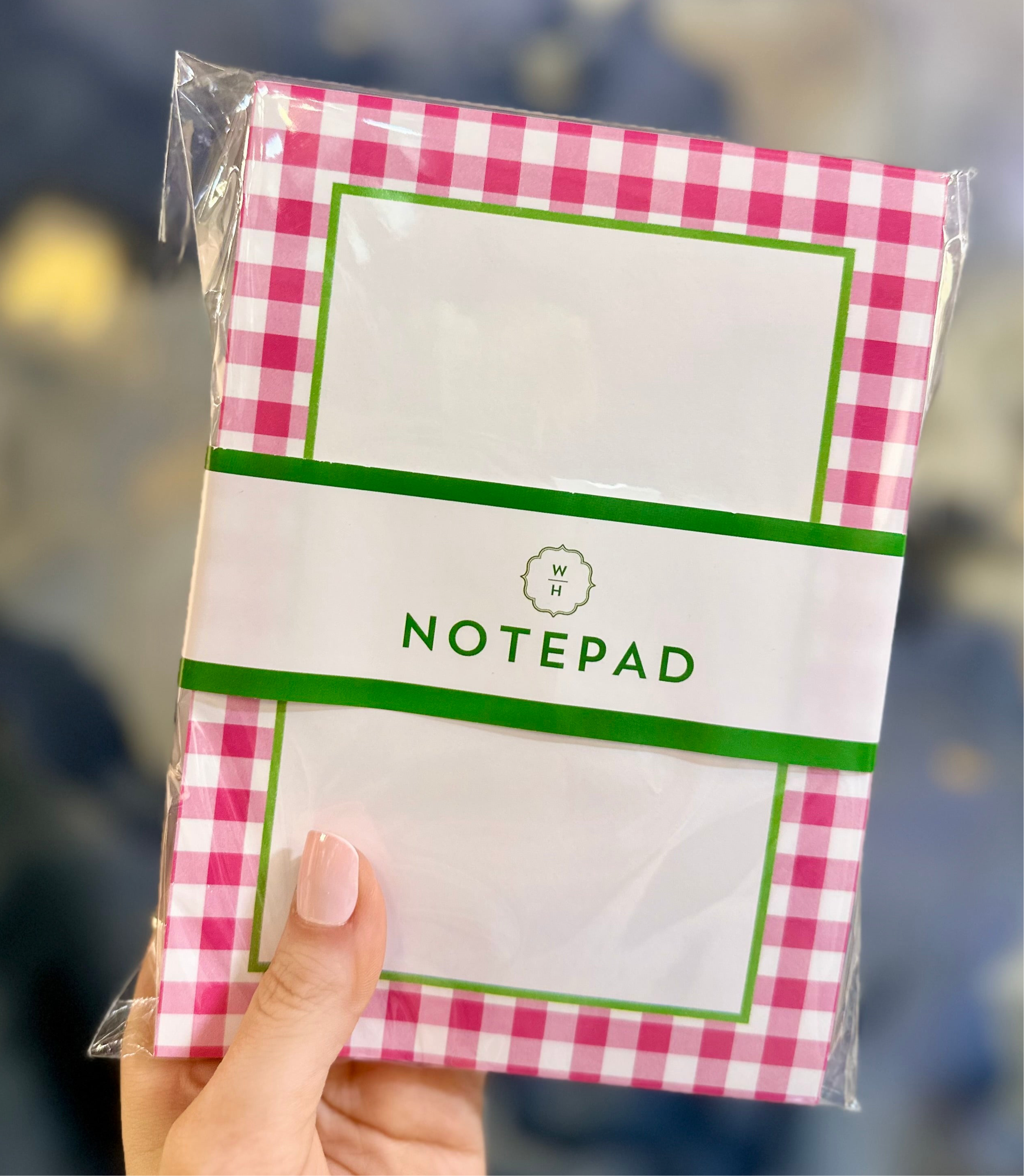 Gingham Notepad