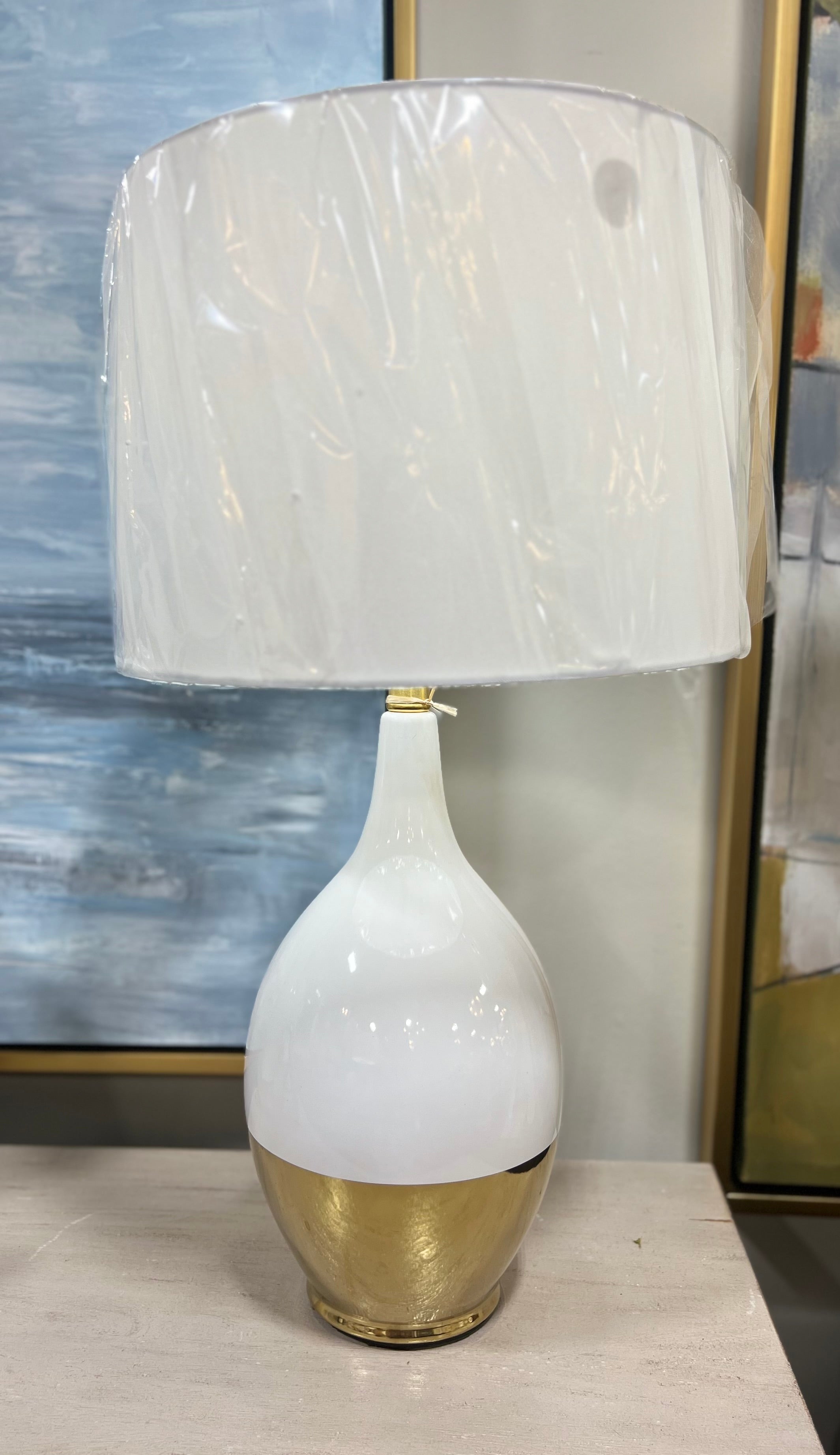 White and Gold Table Lamp