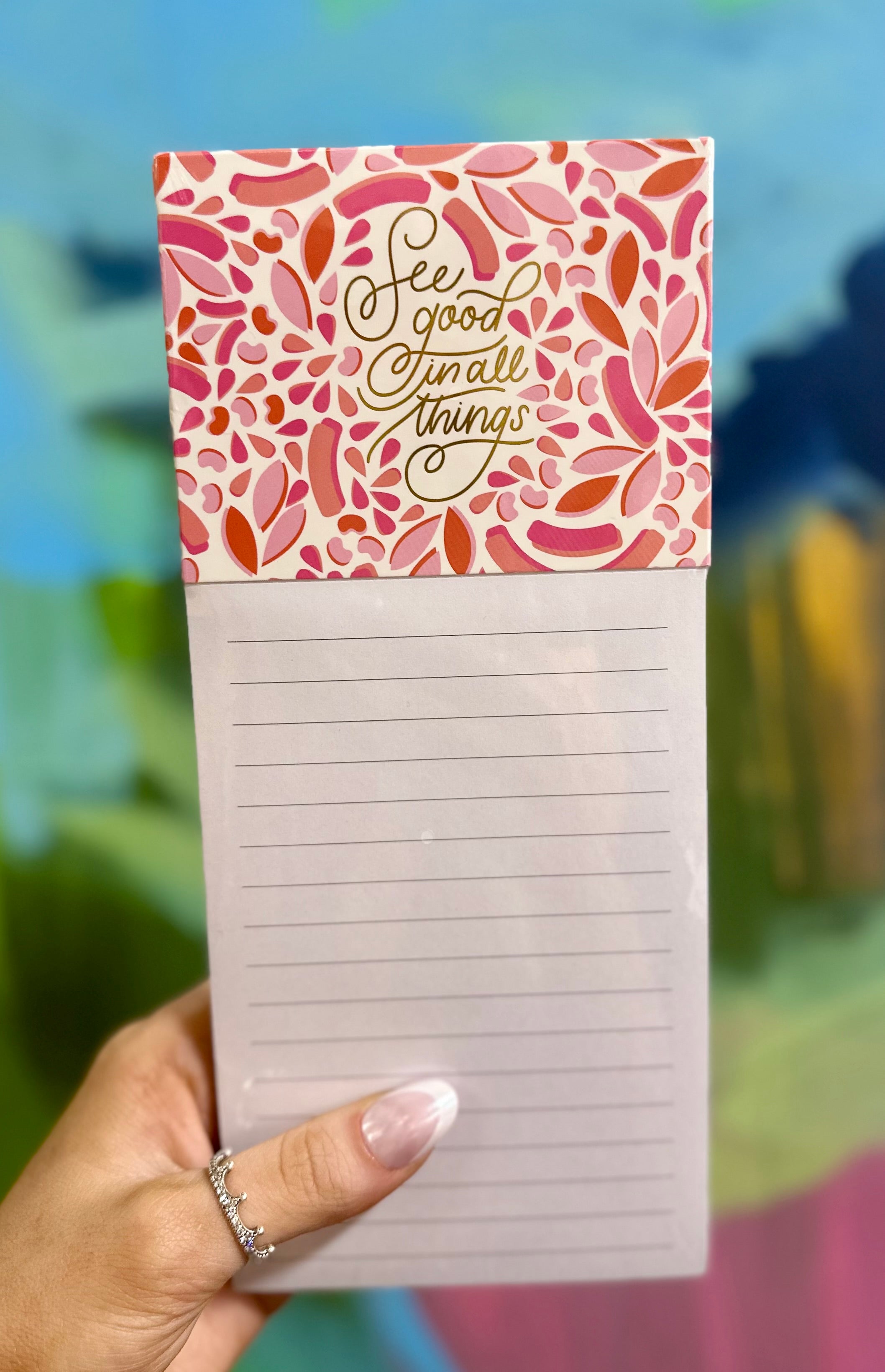 See good in all things notepad