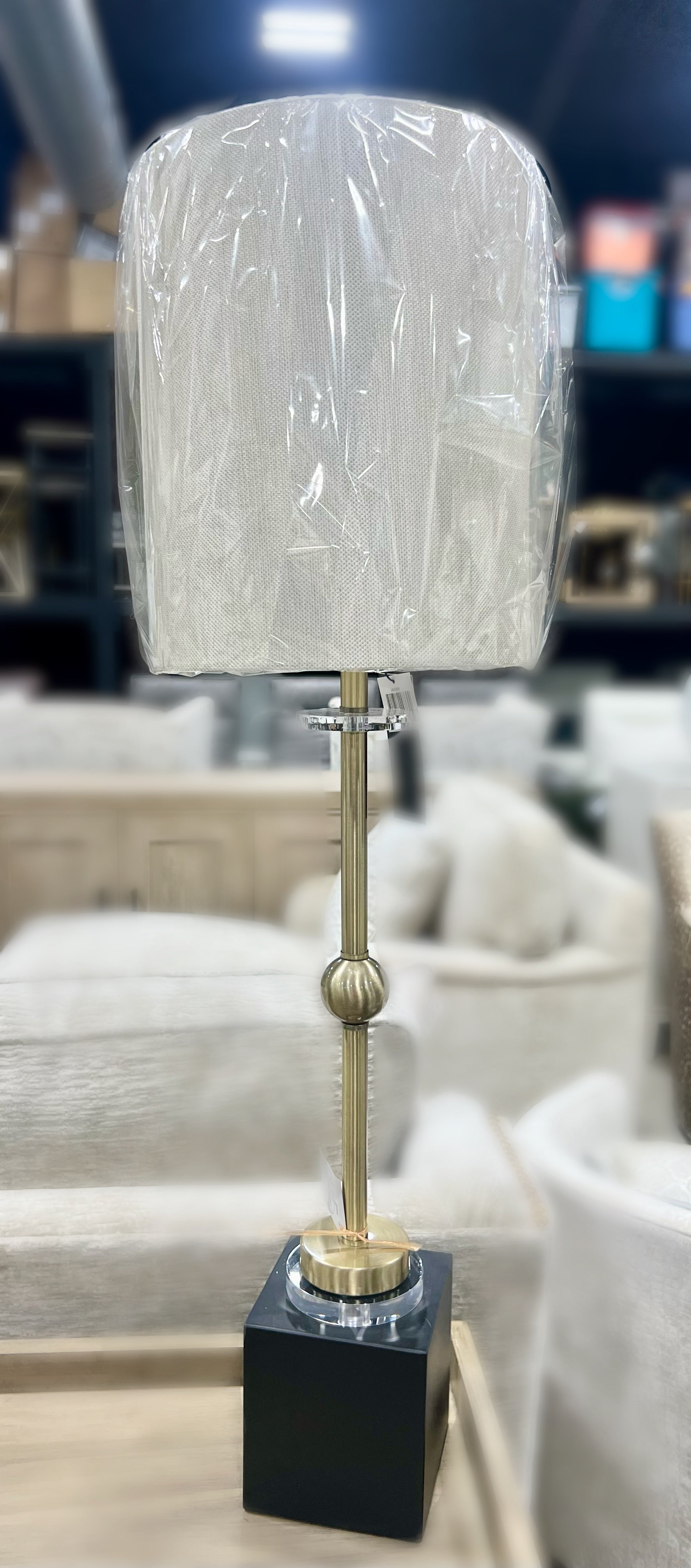 Slim Brass Lamp