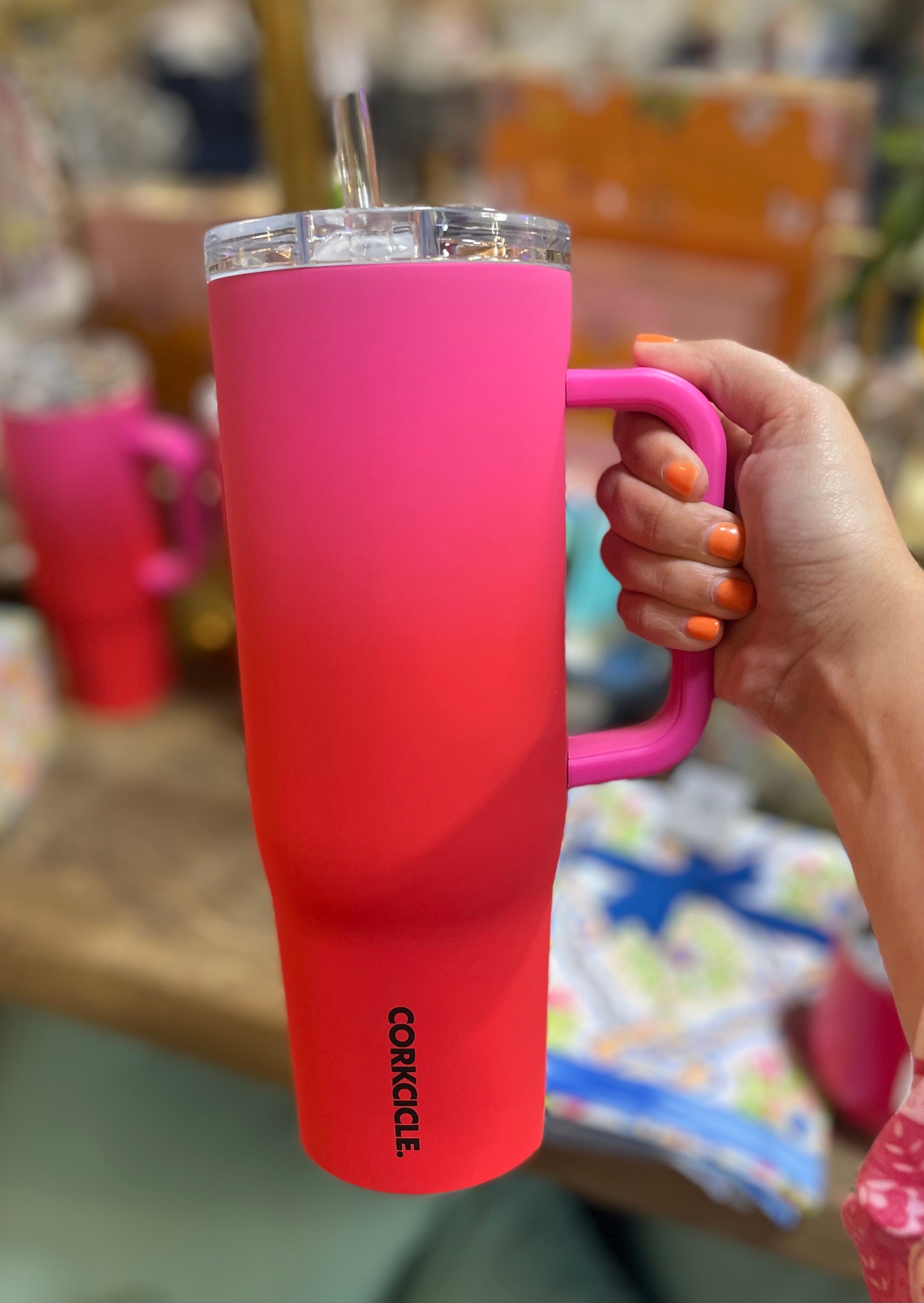 Corkcicle 40 oz Straw Tumbler with Handle