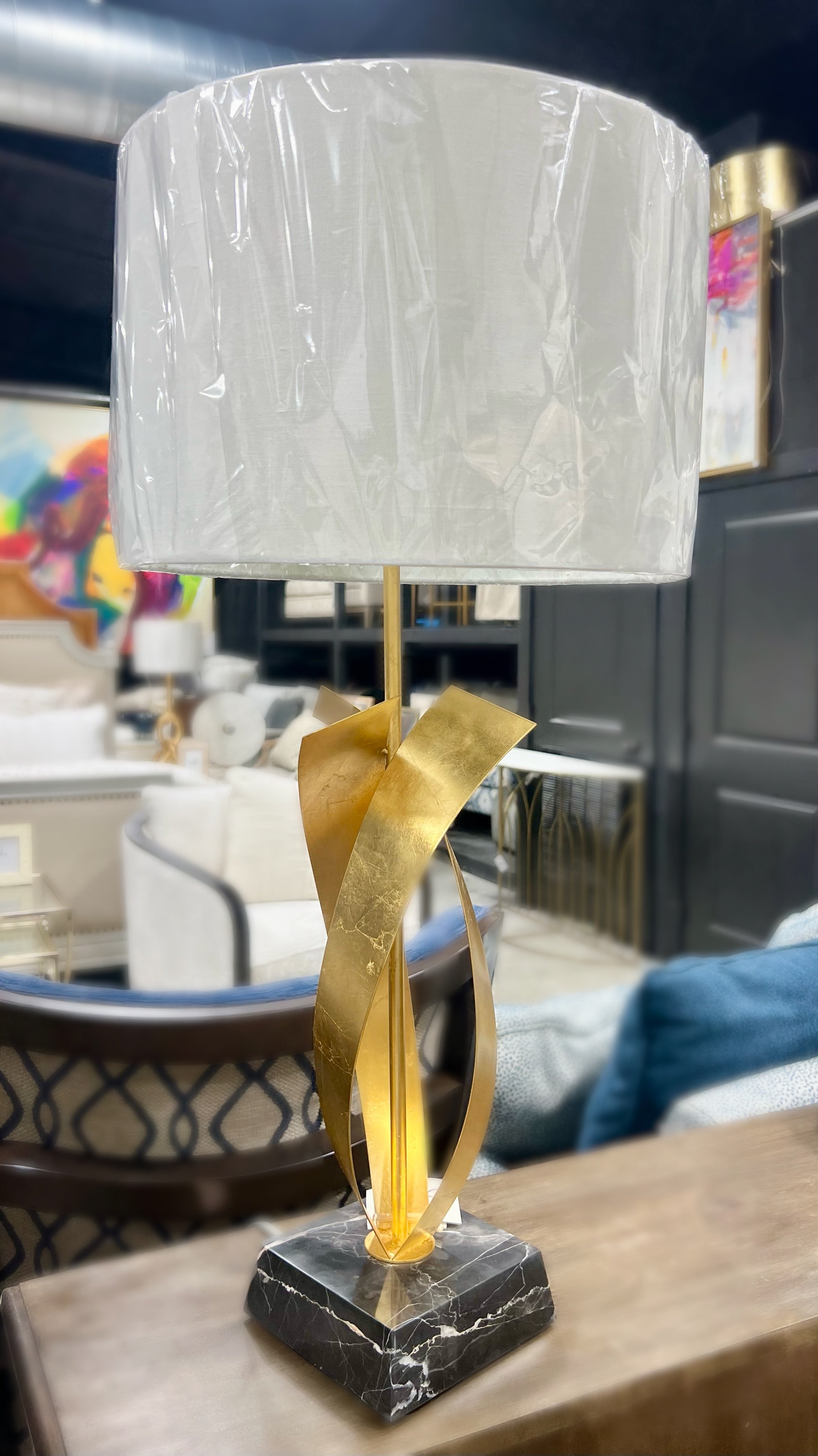 Gold Metal Table Lamp