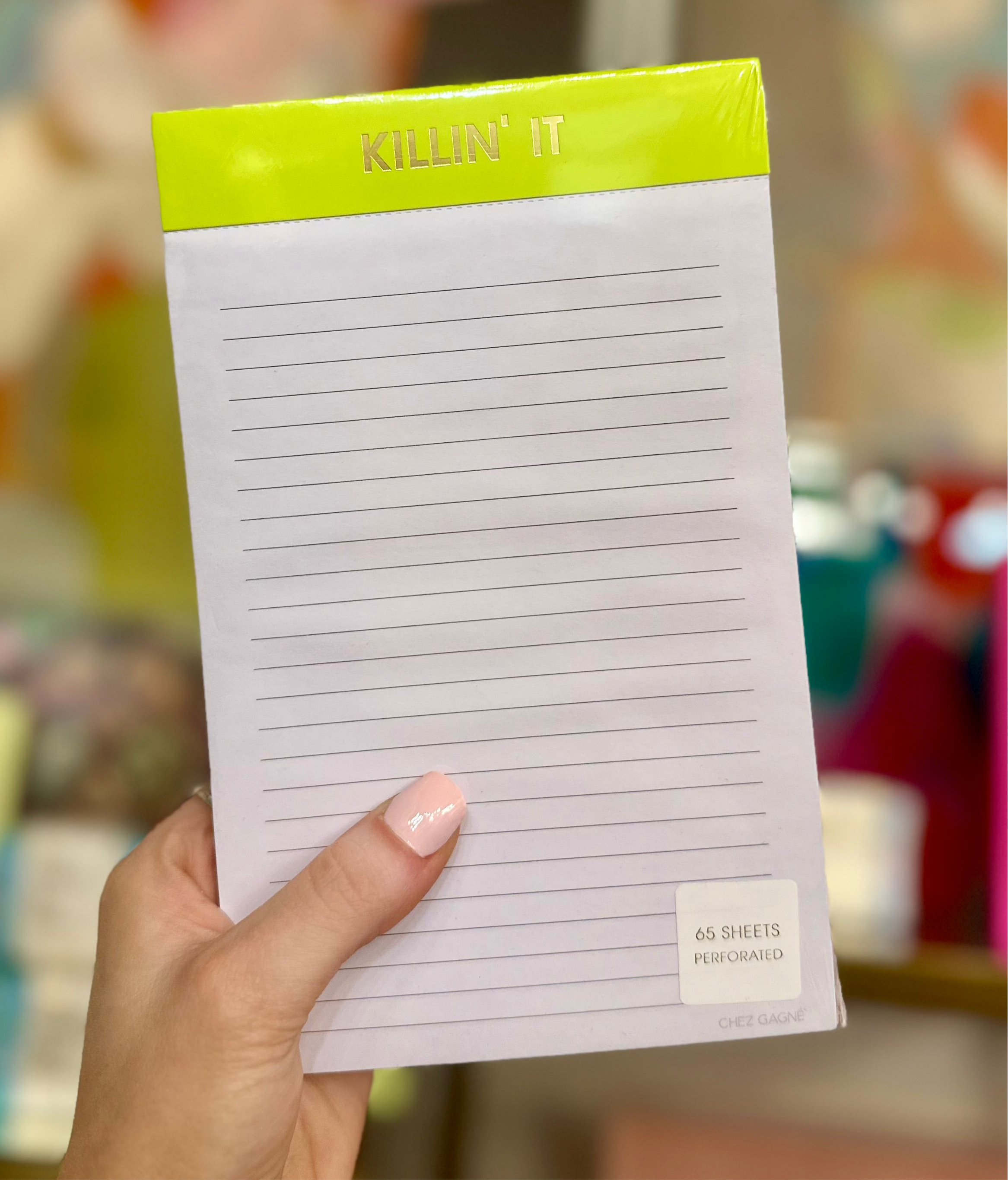 Neon Yellow Notepad