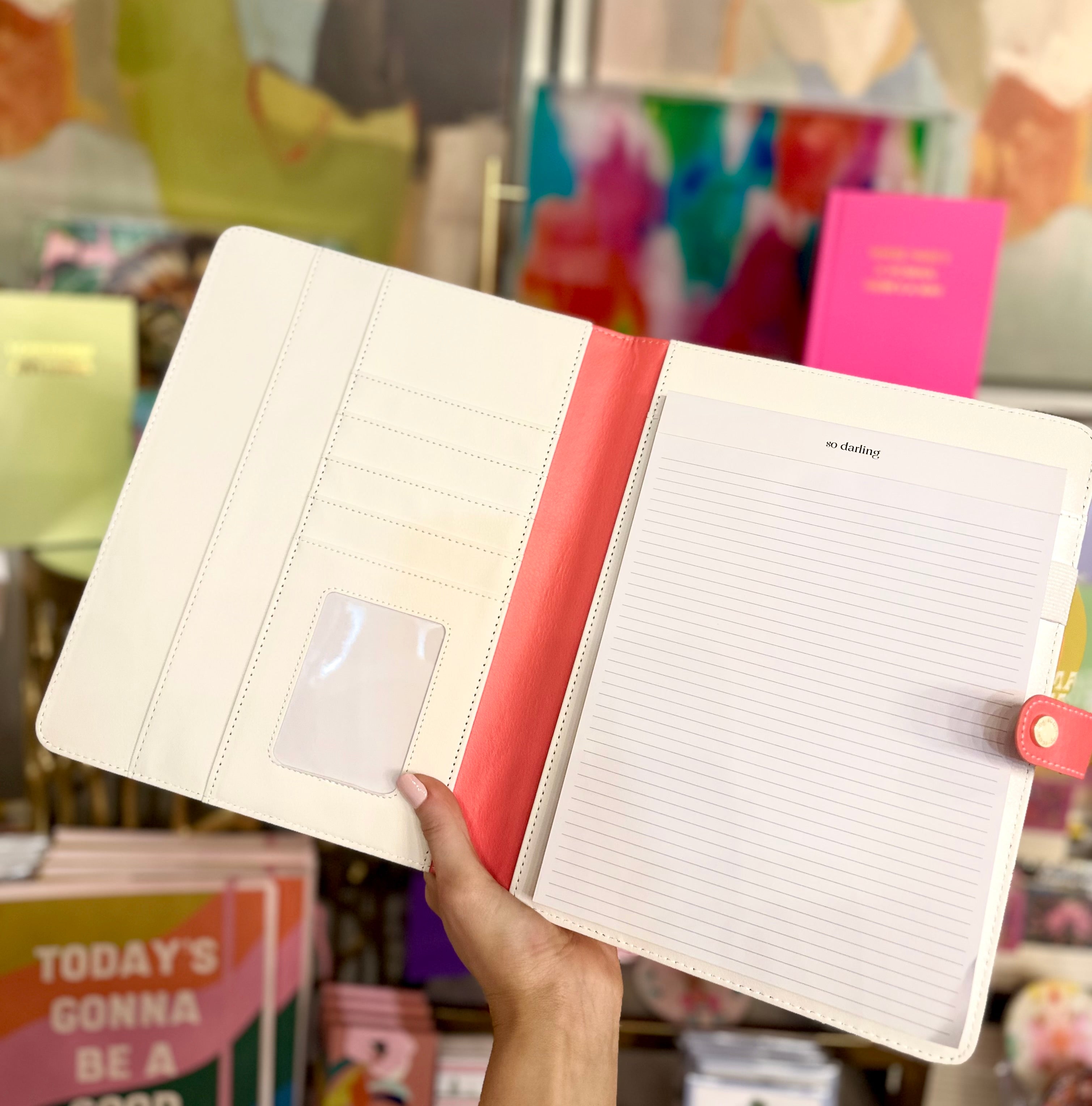 Peach Folio Notepad