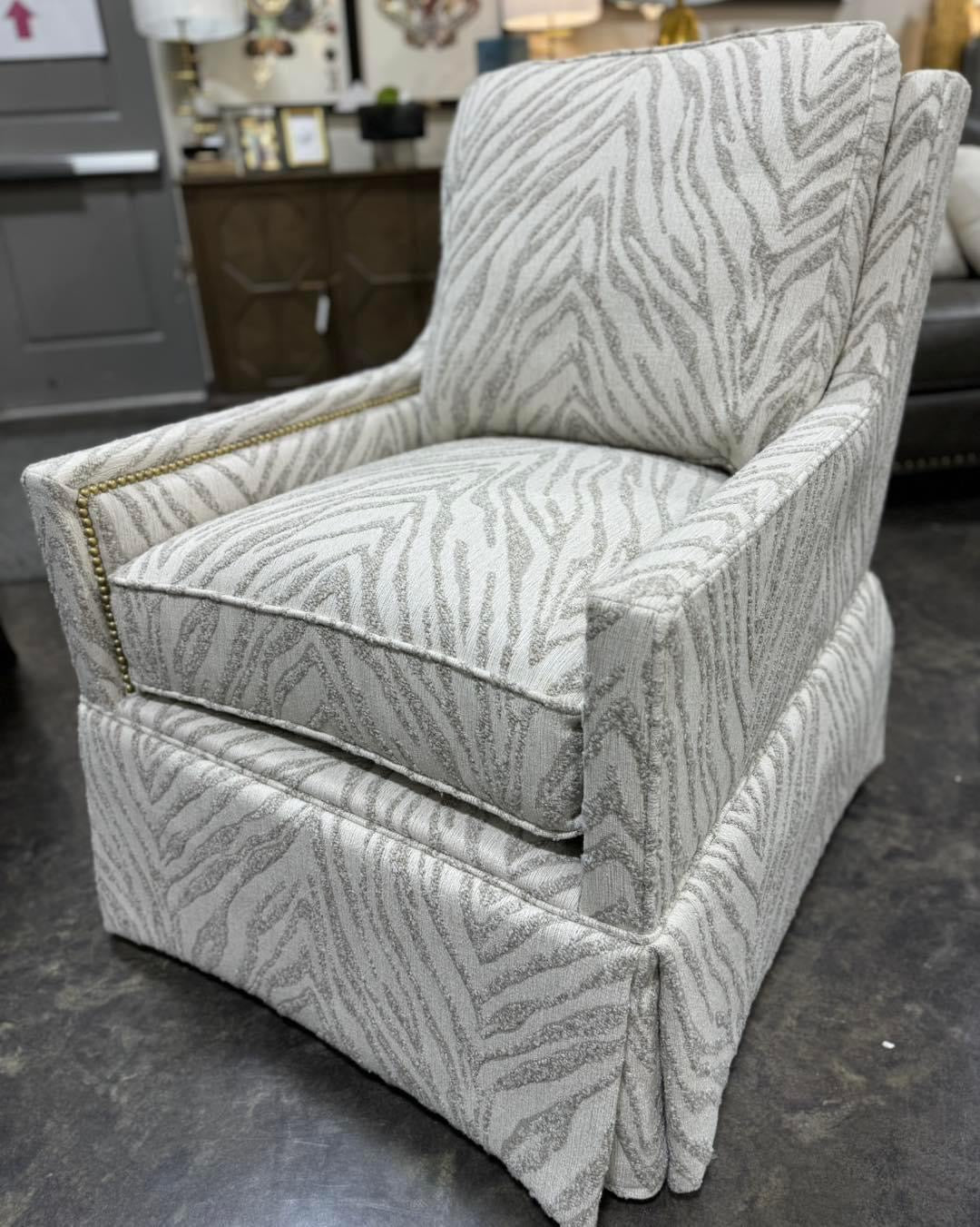 Fairfield Swivel Arm Chair (Performance Fabric!)