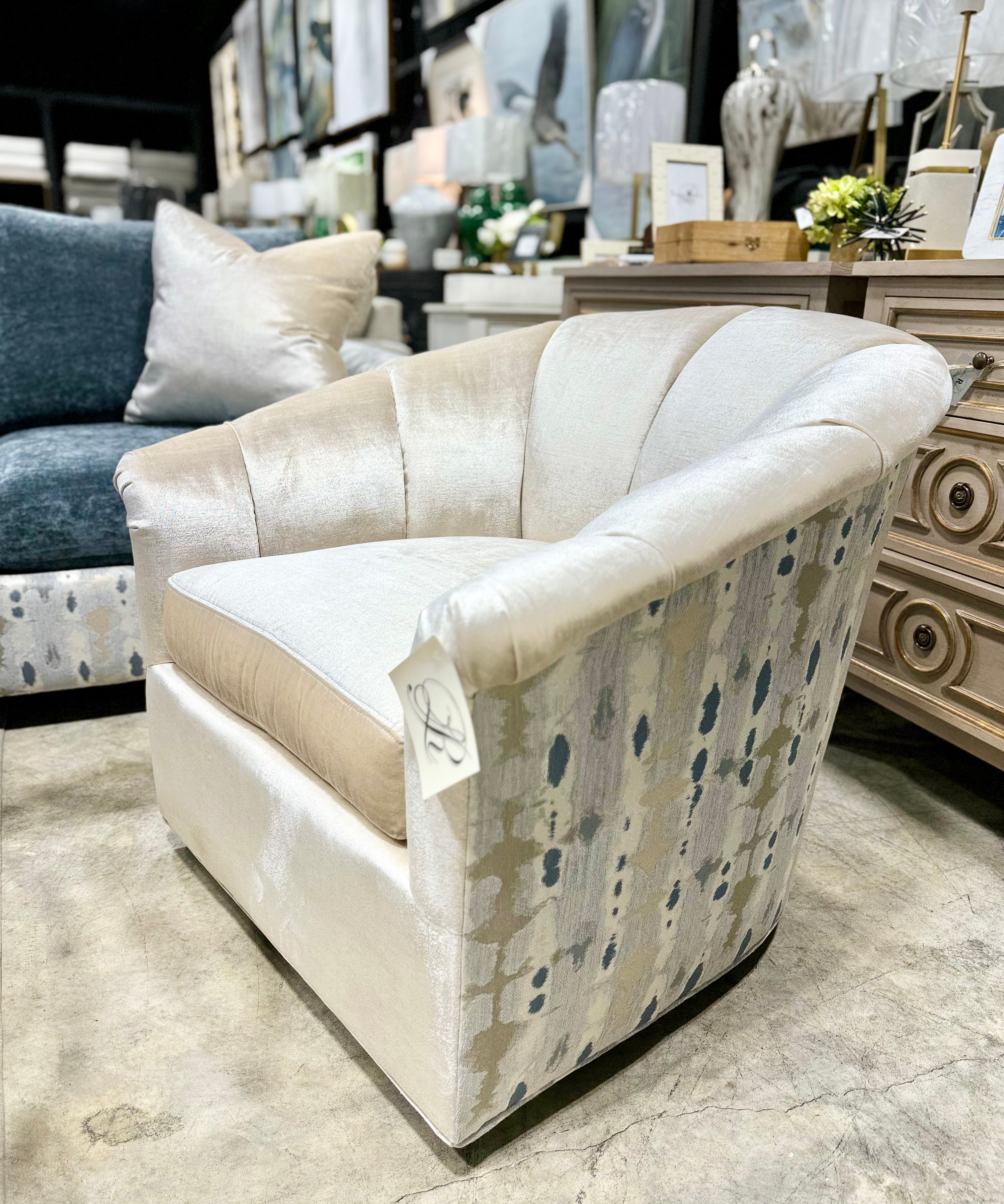 Massoud Swivel Arm Chair