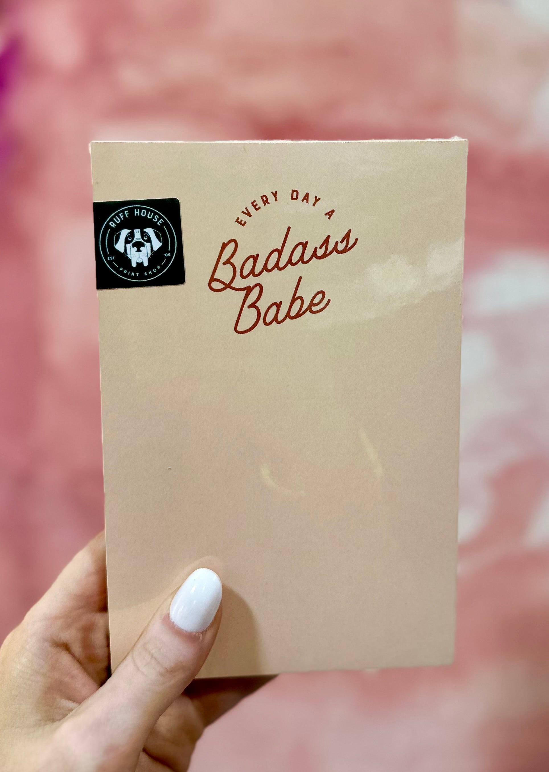Badass babe notepad