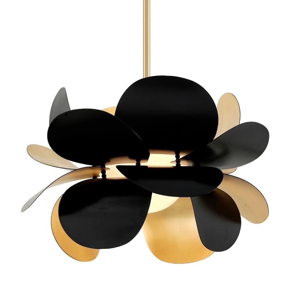 Black and Gold Petal Light