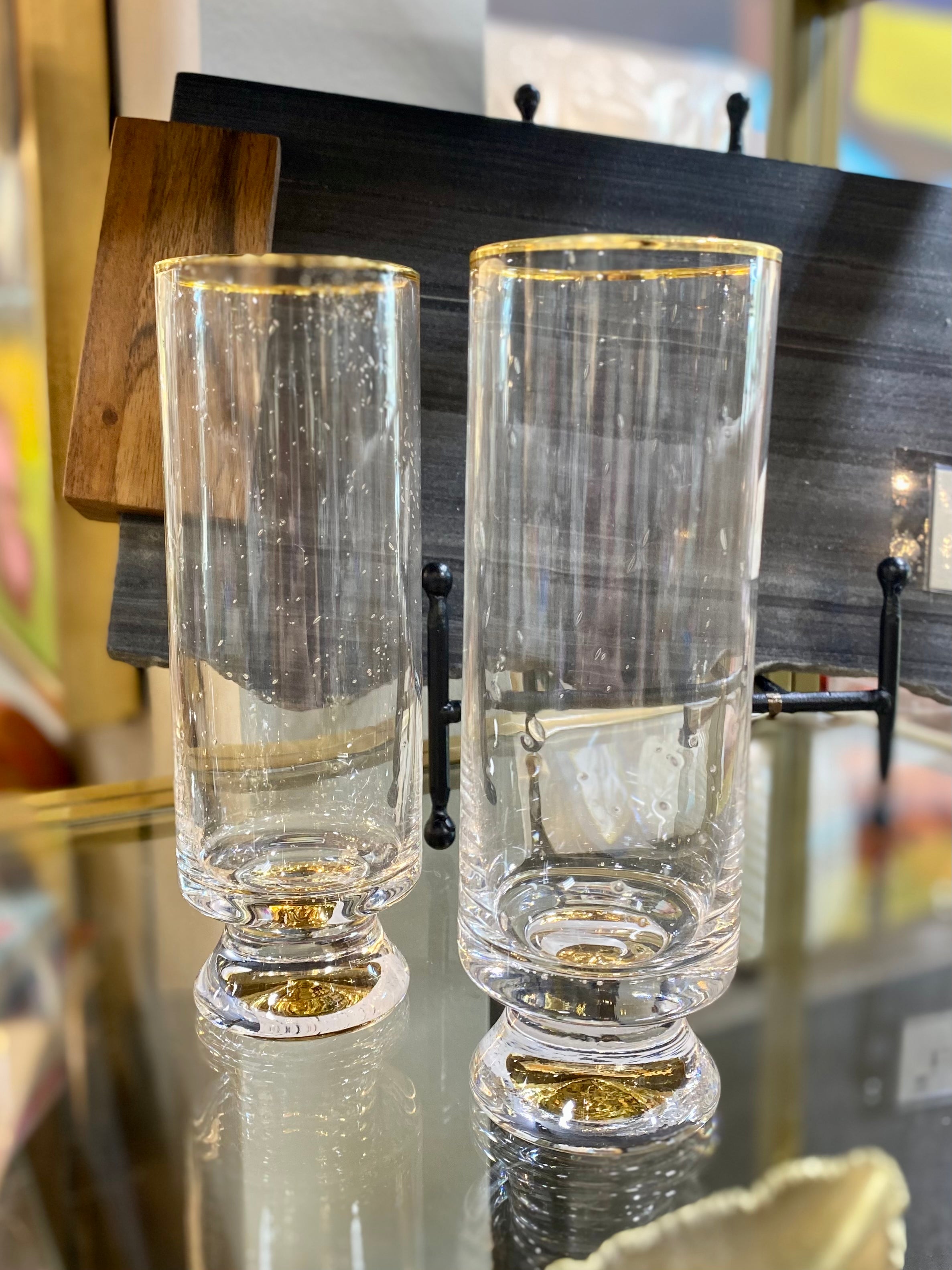 Gold Rim Champagne/Cocktail Glass